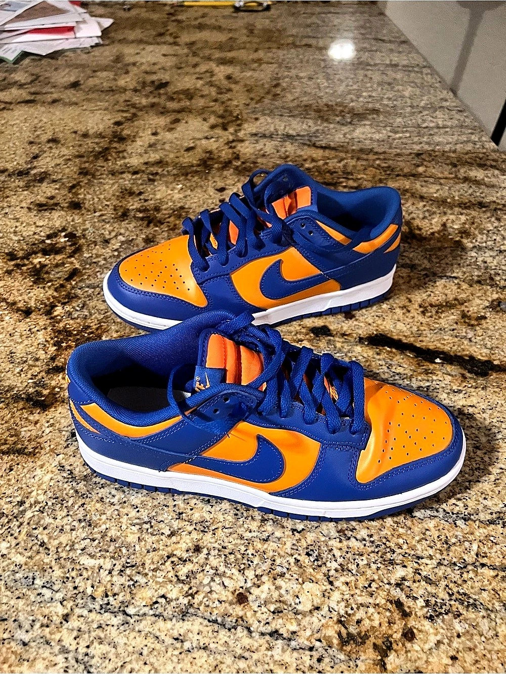 Nike Dunk Low Retro Syracuse Sneakers Blue & Orange US 8.5